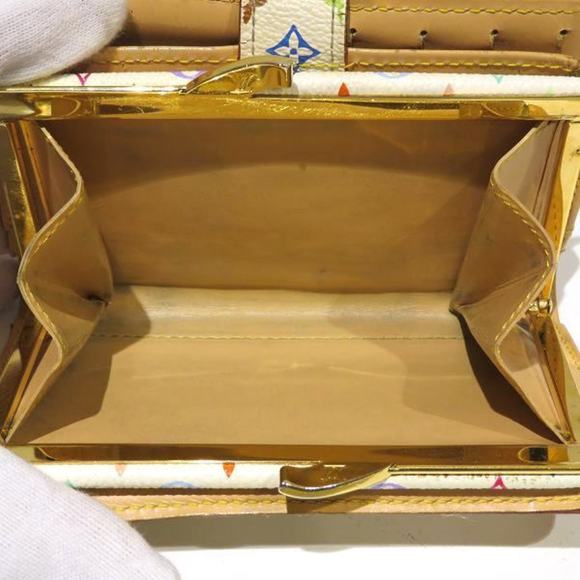 LOUIS VUITTON Monogram Multicolor Portomone Bier Viennois M92987 Clasp Wallet Bi - Picture 5 of 9